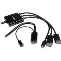 StarTech.com 2m 6 ft HDMI, DisplayPort or Mini DisplayPort to HDMI Converter Cable                                                                                   