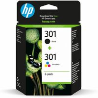 HP 301 Ink Cartridge - Black, Cyan, Magenta, Yellow - Inkjet - High Yield - 190 Page Black, 165 Page Tri-colour - 2 / Pack