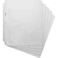 C-Line Sheet Protectors - 2 x Sheet Capacity - For Letter 8 1/2 x 11 Sheet  - 3 x Holes - Ring Binder - Rectangular - Clear, Black - Polypropylene - 50  / Box