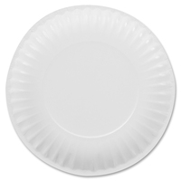 Dixie Basic 6 Light-Weight Paper Plates by GP PRO (Georgia-Pacific);  White; DBP06W; 1;200 Count (100 Plates Per Pack; 12 Packs Per Case)