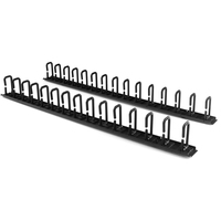 StarTech.com Vertical 0U Server Rack Cable Management w/ D-Ring Hooks - 40U Network Rack Cord Manager Panels - 2x 3ft Wire Organizers (CMVER40UD) - Eliminate cable s