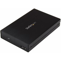 StarTech.com 2.5" USB-C Hard Drive Enclosure - USB 3.1 Type C - with USB-C and USB-A Cable - USB 3.0 HDD Enclosure - 1 x HDD Supported - 1 x SSD Supported - 1 x 2.5"