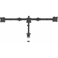 StarTech.com Desk Mount Triple Monitor Arm - Articulating - Steel - For VESA Monitors up to 24inch- Clamp/Grommet - 3 Monitor Stand ARMTRIO - 3 Displays Supported61