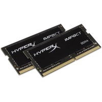 Kingston HyperX Impact RAM Module - 32 GB (2 x 16 GB) - DDR4 SDRAM - 2666 MHz DDR4-2666/PC4-21300 - 1.20 V - Non-ECC - Unbuffered - CL15 - 260-pin - SoDIMM