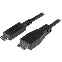 LINDY USB 3.2 Gen 2 Type-CA cord - Length 15cm - Black