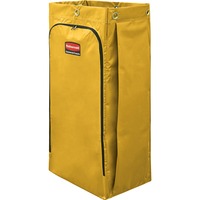 Rubbermaid Commercial Janitor Cart With Zipper Yellow Vinyl Bag