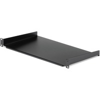 StarTech.com 1U Fixed Server Rack Mount Shelf - 10in Deep Steel Universal Cantilever Tray for 19" AV/ Network Equipment Rack - 44lbs (CABSHELF1U10) - Add a sturdy 1U