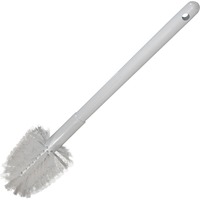Rubbermaid Commercial Countertop Block Brush - 8 Synthetic Bristle - 12.5  Overall Length - 1 Each - Yellow, Silver