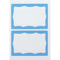 Advantus Color Border Adhesive Name Badges AVT97048