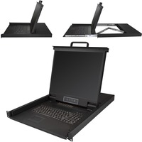 StarTech.com RKCONS1916K LCD Rack Console KVM Switch - 16 Computer(s) - 48.3 cm (19") LCD - SXGA - 1280 x 1024 - 2 x PS/2 Port - 2 x USB - 1 x VGA - 17 - Daisy Chain