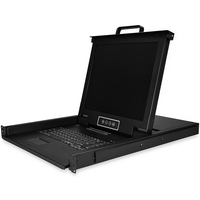 StarTech.com Rackmount KVM Console - 16 Port with 17-inch LCD Monitor - VGA KVM - Cables and Mounting Hardware Included - Connect up to 16 PCs or servers to this rac