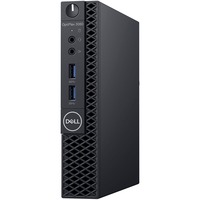 Dell OptiPlex 3000 3060 Desktop Computer - Core i3 i3-8100T - 4 GB RAM - 128 GB SSD - Micro PC - Black