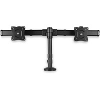 StarTech.com Desk-Mount Dual-Monitor Arm - For up to 27inch Monitors - Low Profile Design - Desk-Clamp or Grommet-Hole Mount - Double Monitor Mount - 2 Displays Suppo