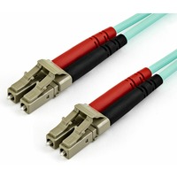 StarTech.com 7m OM4 LC to LC Multimode Duplex Fiber Optic Patch Cable - Aqua - 50/125 - Fiber Optic Cable - 40/100Gb - LSZH 450FBLCLC7 - LC to LC Multimode Duplex