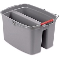 Rubbermaid Commercial Double Utility Pail, 19 Quart, Gray