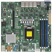 Supermicro X11SCM-LN8F Server Motherboard - Intel Chipset - Socket H4 LGA-1151 - 128 GB DDR4 SDRAM Maximum RAM - DIMM, UDIMM - 4 x Memory Slots - Gigabit Ethernet - 