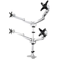 StarTech.com Quad Monitor Mount - Full Motion - Premium 4 Arm Mount - For up to 27" VESA Monitors - Desk Clamp / Grommet Mount (ARMQUADPS) - 4 Display(s) Supported68