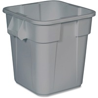 Rubbermaid Commercial Square Brute Rollout Container, 50 gal, Gray