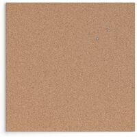 U Brands Square Cork Bulletin Board, 14 x 14 Inches, Frameless, Natural,  Push Pins Included (463U00-04) - UBR463U0004 