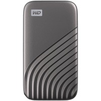 WD My Passport WDBAGF5000AGY-WESN 500 GB Portable Solid State Drive - External - Space Gray - Desktop PC Device Supported - USB 3.2 (Gen 2) Type C - 1050 MB/s Maximu