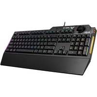 TUF K1 Gaming Keyboard - Cable Connectivity - USB 2.0 Interface - Black - Windows                                                                                    
