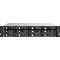 QNAP TL-R1220SEP-RP Drive Enclosure SATA/600 - Mini-SAS HD Host Interface - 2U Rack-mountable - Hot Swappable Bays - 12 x HDD Supported - 12 x SSD Supported - 12 x 2