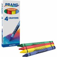 Prang Crayons - Green, Red, Yellow, Blue - 4 / Pack - Thomas Business  Center Inc