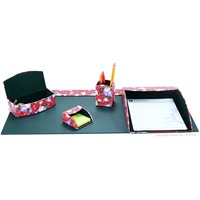 floral desk accessory set