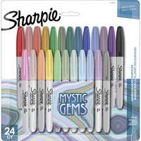 Sharpie 75847 Permanent Markers, Ultra Fine Point, Assorted, 24/Set - 75847