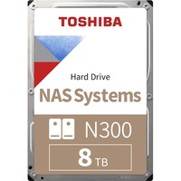 Toshiba N300 8 TB Hard Drive - 3.5" Internal - SATA (SATA/600) - Server, Storage System Device Supported - 7200rpm - Bulk