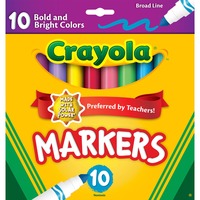 Crayola Thinline Washable Markers - Fine Marker Point - Black, Blue, Blue  Lagoon, Brown, Gray, Green, Orange, Pink, Red, Sandy Tan, Violet,  Water  Based Ink - 12 / Set - Thomas Business Center Inc