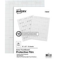 Avery TouchGuard™ Protective Film, Self-Adhesive Clear Sheets, 9 x 12, 10  Sheets (73606)