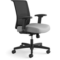 HON Convergence Chair Black Vinyl, Fabric Seat Black Mesh Back