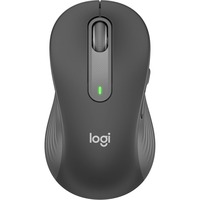 Logitech Signature M650 Left Handed Mouse - Bluetooth/Radio Frequency - USB - Optical - 5 Button(s) - 5 Programmable Button(s) - Graphite