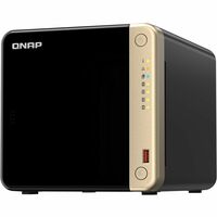 QNAP Turbo NAS TS-464-8G 4 x Total Bays SAN/NAS Storage System - 4 GB Flash Memory Capacity - Intel Celeron N5095 Quad-core 4 Core - 8 GB RAM - DDR4 SDRAM Tower -