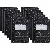 Sparco Composition Notebook - 100 Sheets - Letter - Black Cover - 12 ...
