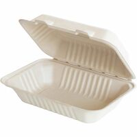 BluTable 27 oz Portable Clamshell Containers - Food - Natural - Molded ...