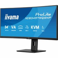 iiyama XCB3497WQSNP-B1 34inch Curved 1500R VA LCD, 120Hz, USB-C Dock Display, 95W Charging