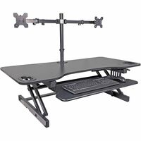 Rocelco R ADRB-45-DM2 Standing Desk Converter Bundle - 40 lb Load