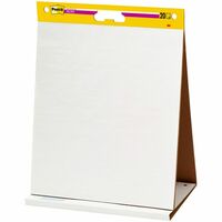 Post-it® Self-Stick Easel Pads - 30 Sheets - Plain - Stapled - 18.50 lb  Basis Weight - 25 x 30 - White Paper - Self-adhesive, Repositionable,  Resist Bleed-through, Removable, Sturdy Back, Cardboard