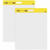 Post it Super Sticky Easel Pad 25 x 30 Yellow With Blue Lines Pad Of 30  Sheets - Office Depot