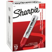 Sharpie King Size Permanent Markers Large Chisel Tip, Great for Poster  Boards, Black/Blue/Red, Pack of 12 Pens
