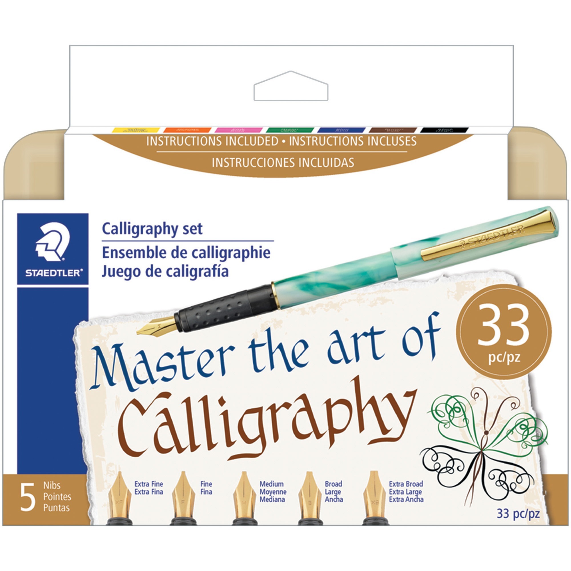 Koh-I-Noor 3-Nib Calligraphy Set