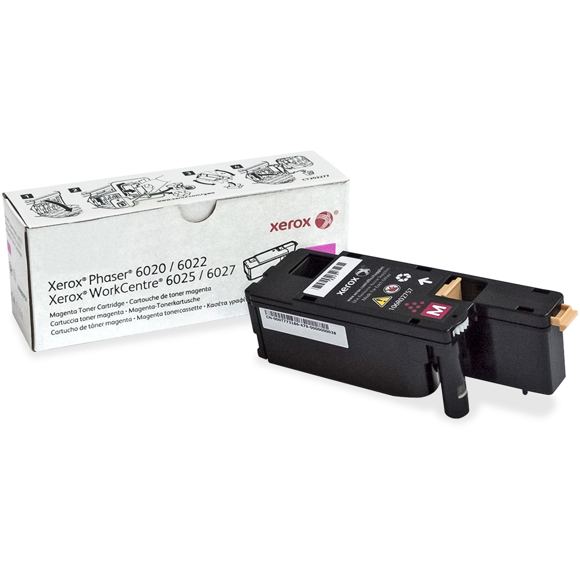 Xerox Original Toner Cartridge - Laser - Standard Yield - 1000 Pages -  Magenta - 1 Each - Printing Supplies, Xerox Corporation