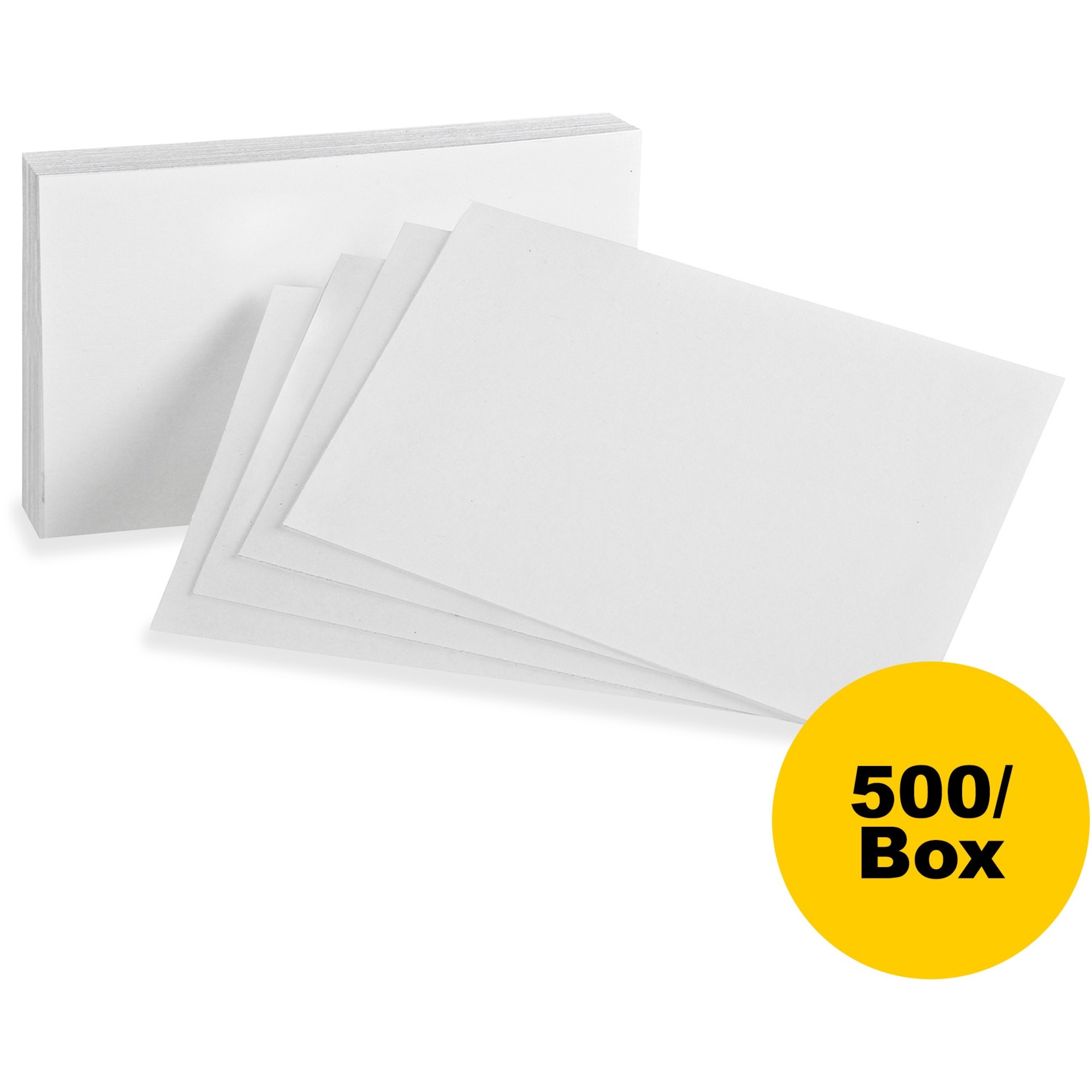 Oxford Index Cards - 3 x 5 - 85 lb Basis Weight - 100 / Pack -  Sustainable Forestry Initiative (SFI) - White - Cards/Cardstock, TOPS  Products