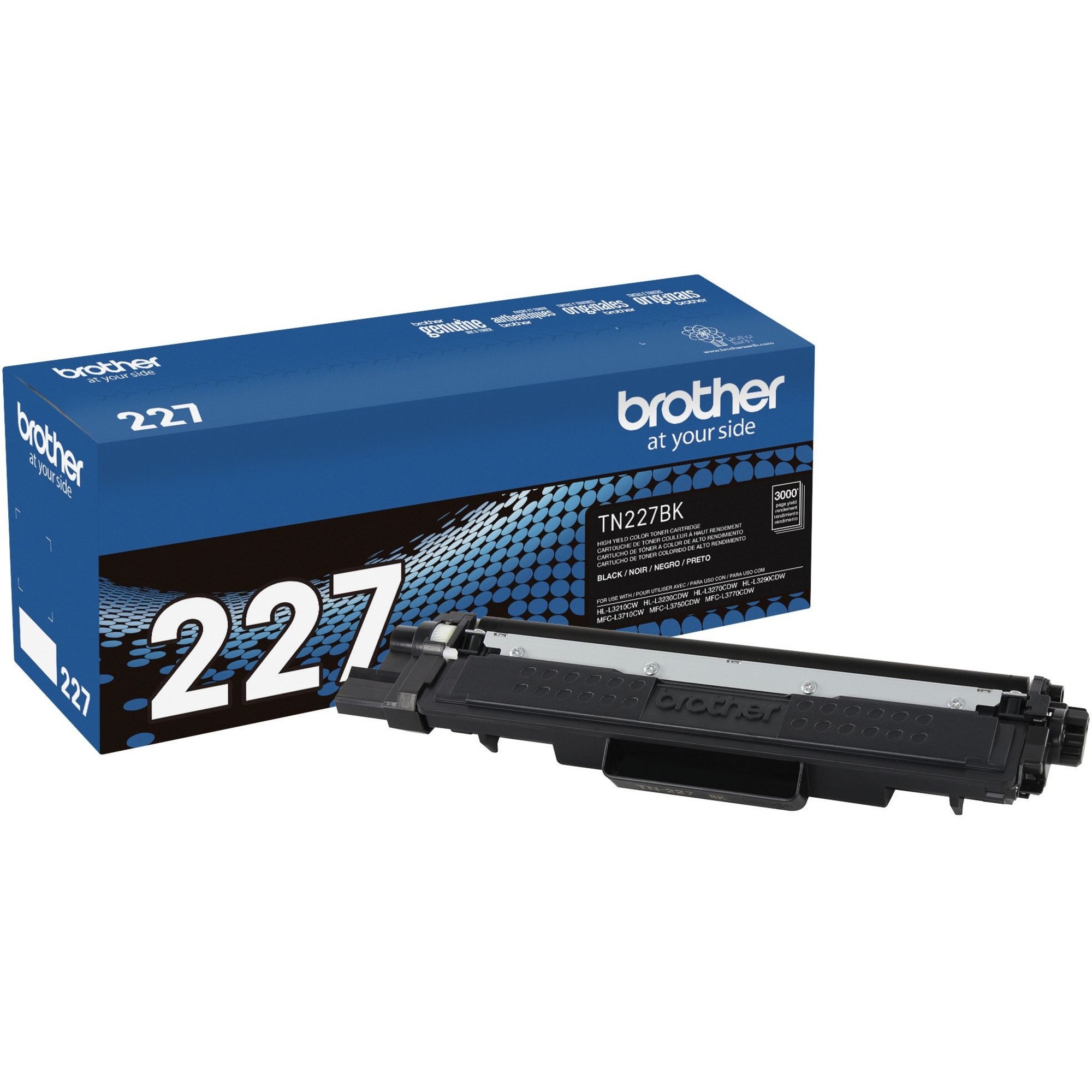 Compatible (5-Pack) TN-227 TN227 Toner Cartridge TN-227 Used for Brother  HL-L3210CW L3270CDW MFC-L3710CW L3750CDW Printers (2X BK+C+M+Y), Sold by