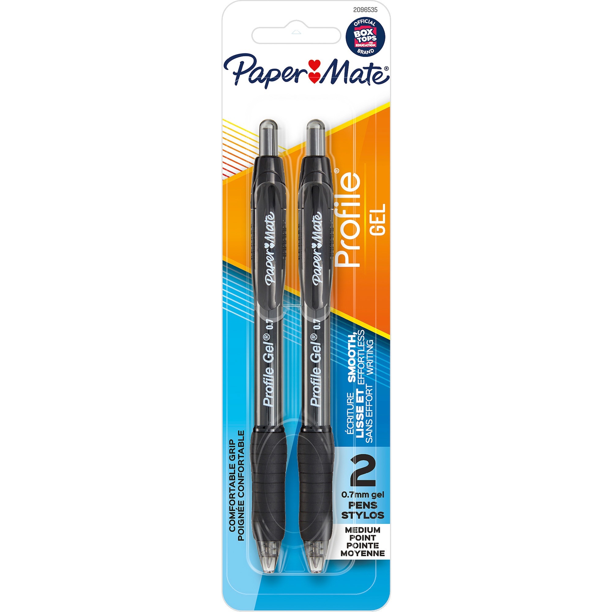 Sanford Papermate® InkJoy Retractable Gel Pen, Micro 0.5mm, Black Ink/Barrel,  Dozen, PAP1951720