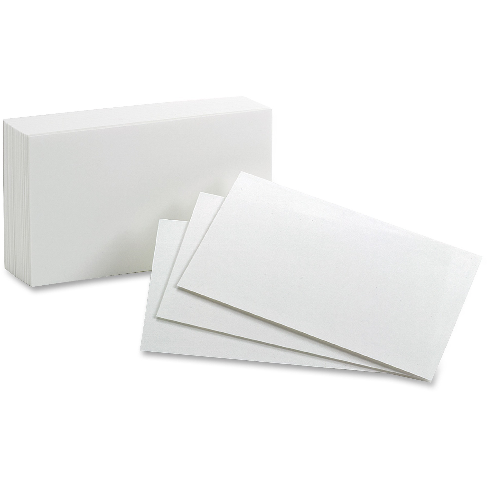 Oxford Blank Index Cards, 5 x 8, White, 100/Pack