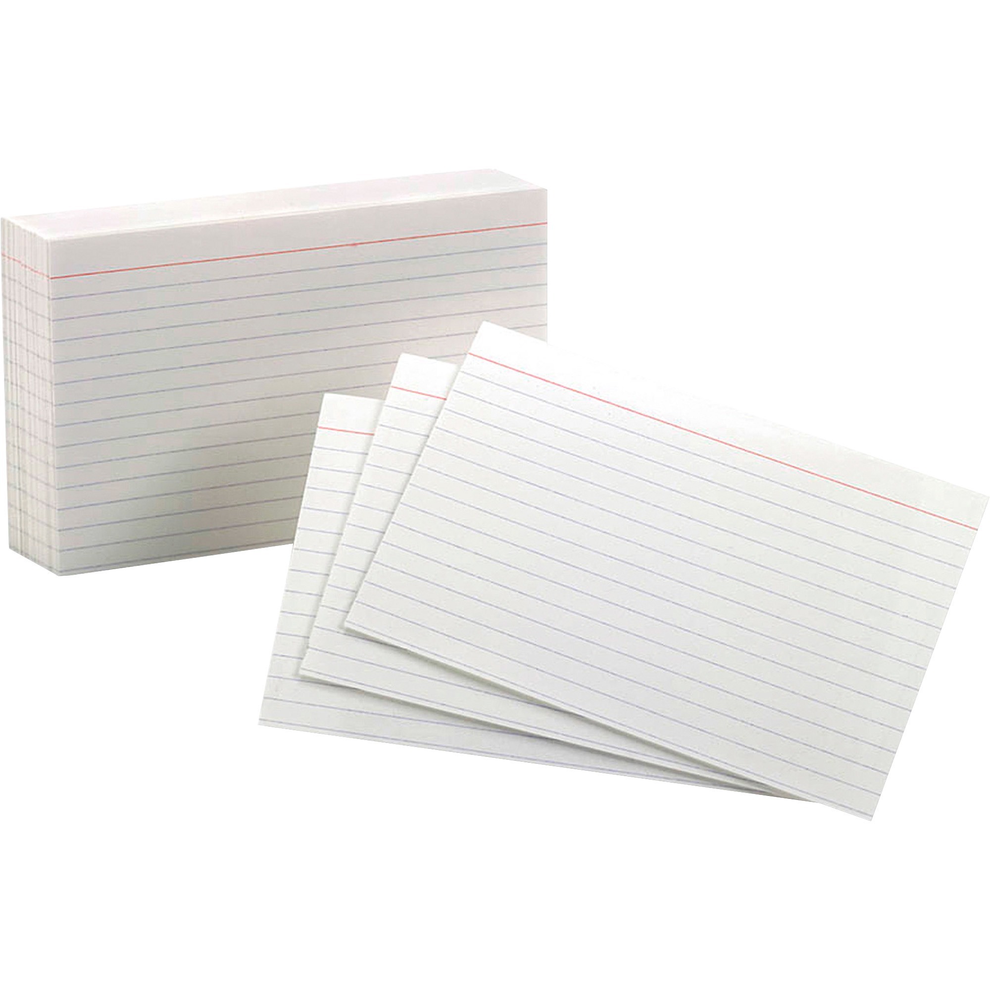Oxford Unruled Index Cards, 4 x 6, White, 100/Pack (OXF40)