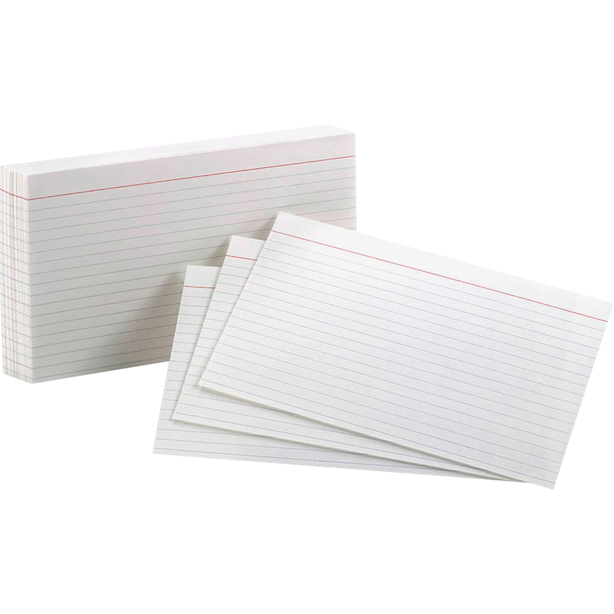 Oxford Index Cards - 3 x 5 - 85 lb Basis Weight - 100 / Pack -  Sustainable Forestry Initiative (SFI) - White - Cards/Cardstock, TOPS  Products